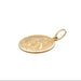 9ct Yellow Gold Round St Christopher Pendant - 5.52g