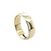 9ct Yellow Gold Vintage 6mm Wide Ridge Wedding Band Ring Size Q