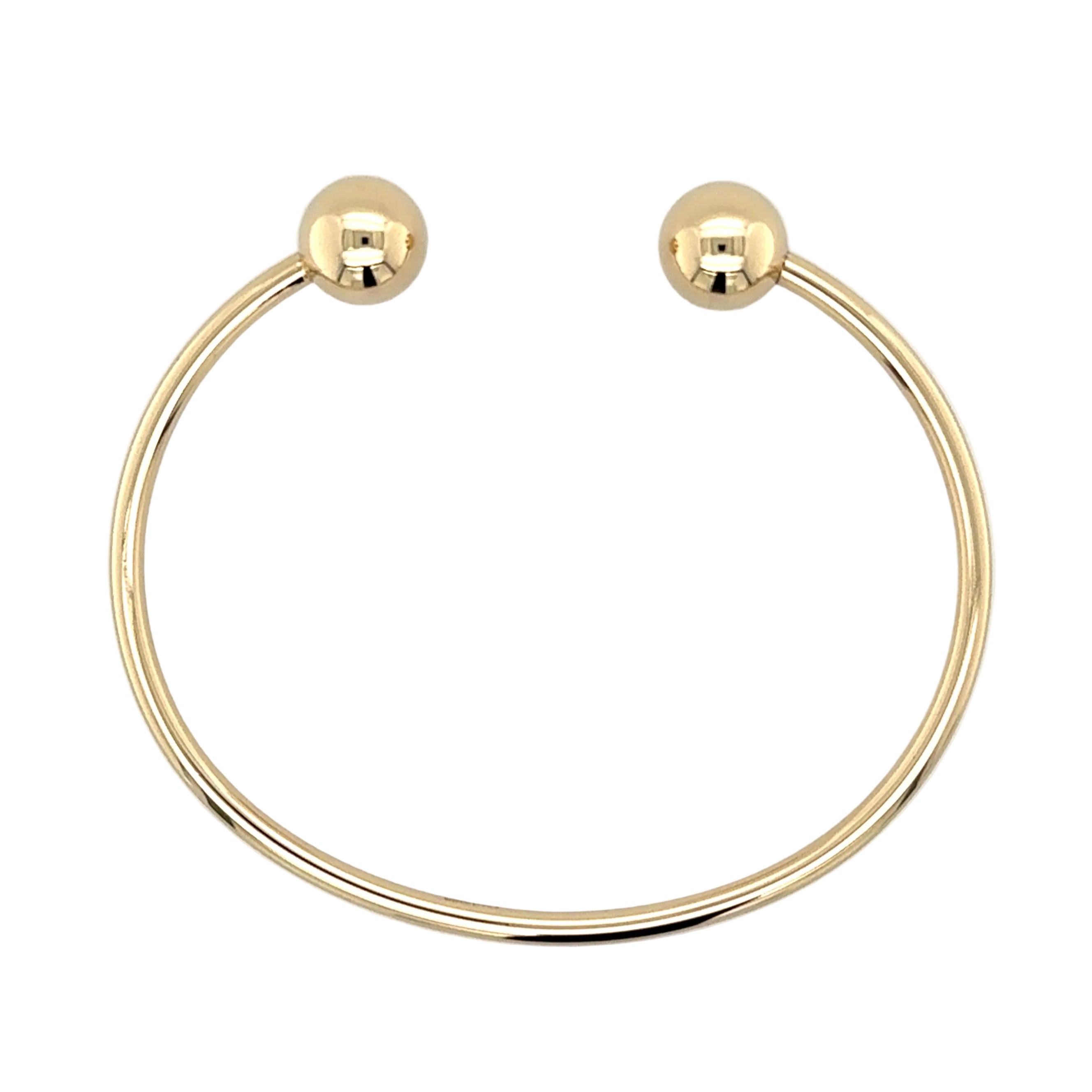 9ct Yellow Gold 7.5"/18.75cm Solid Torque Bangle - 17.67g