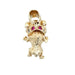 9ct Yellow Gold Solid Stone Set Bulldog Pendant - 17.06g