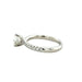 Platinum 0.52ct Round Brilliant Cut Diamond Single Stone Twist Ring GIA Certified