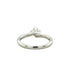 Platinum 0.52ct Round Brilliant Cut Diamond Single Stone Twist Ring GIA Certified