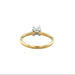 1.33ct Old Cushion Cut Diamond Single Stone Ring 18ct Yellow Gold Certified K SI2