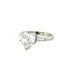 Platinum 3.01ct Heart Brilliant Cut Natural Diamond Single Stone Ring G SI2