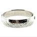 Vintage Sterling Silver Engraved Cuff Bangle Birmingham 1975