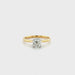 1.33ct Old Cushion Cut Diamond Single Stone Ring 18ct Yellow Gold Certified K SI2