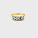 Vintage 1.00ct Diamond Three Stone Ring 18ct Yellow Gold Birmingham 1995