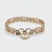9ct Yellow Gold 7.5"/18.75cm Three Bar Crimped Gate Bracelet - 13.34g
