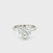 Platinum 3.01ct Heart Brilliant Cut Natural Diamond Single Stone Ring G SI2