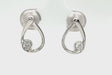 18ct White Gold 0.30ct Diamond Teardrop Shaped Stud Earrings