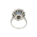 1.37ct Sapphire & 1.10ct Diamond Cluster Ring 18ct White Gold
