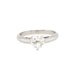 18ct White Gold 0.71ct Heart Cut Diamond Solitaire Engagement Ring Certified F VS2