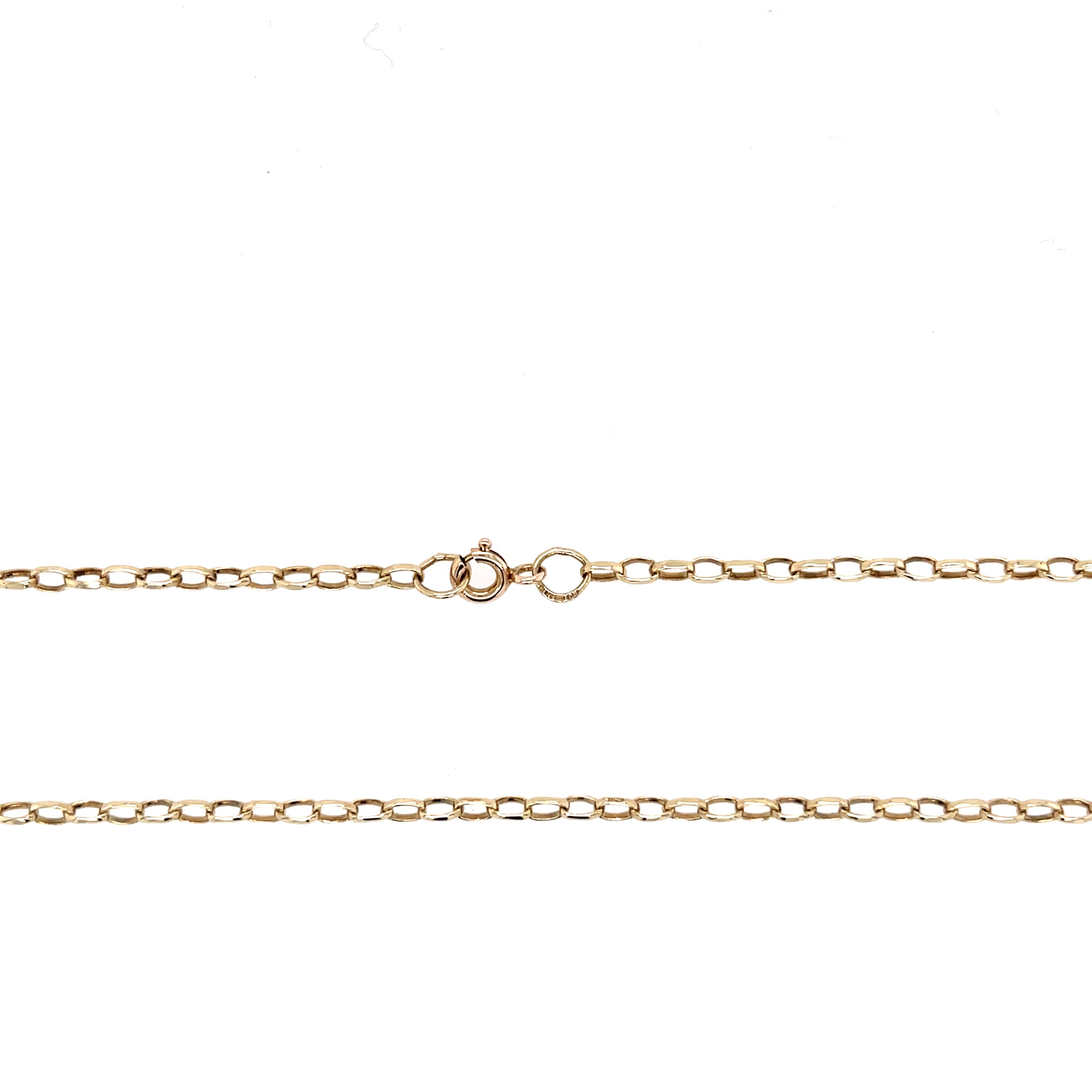 9ct Yellow Gold 18" Oval Belcher Link Chain - 3.82g SOLD