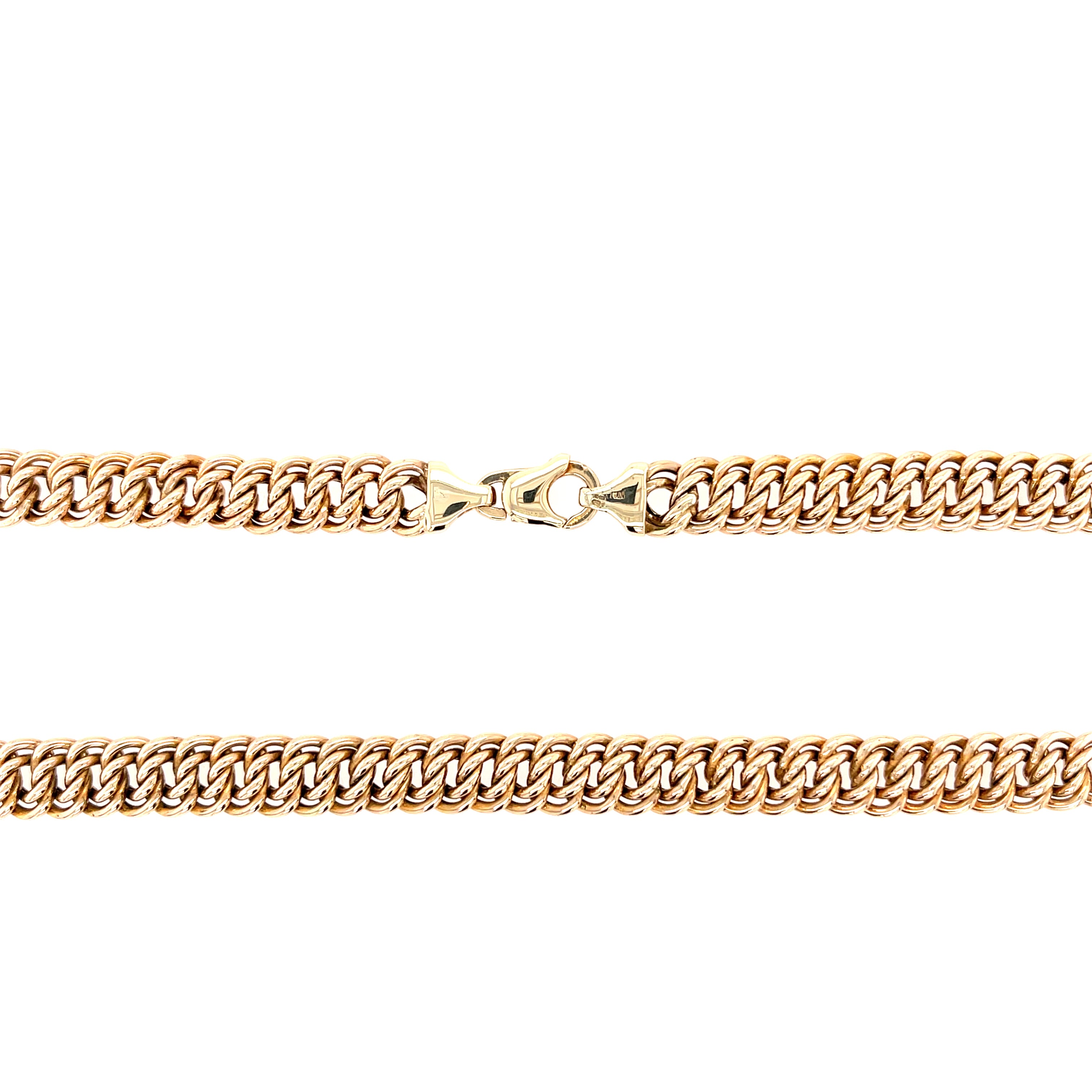 9ct Yellow Gold 18" Fancy Woven Link Necklace - 27.30g SOLD