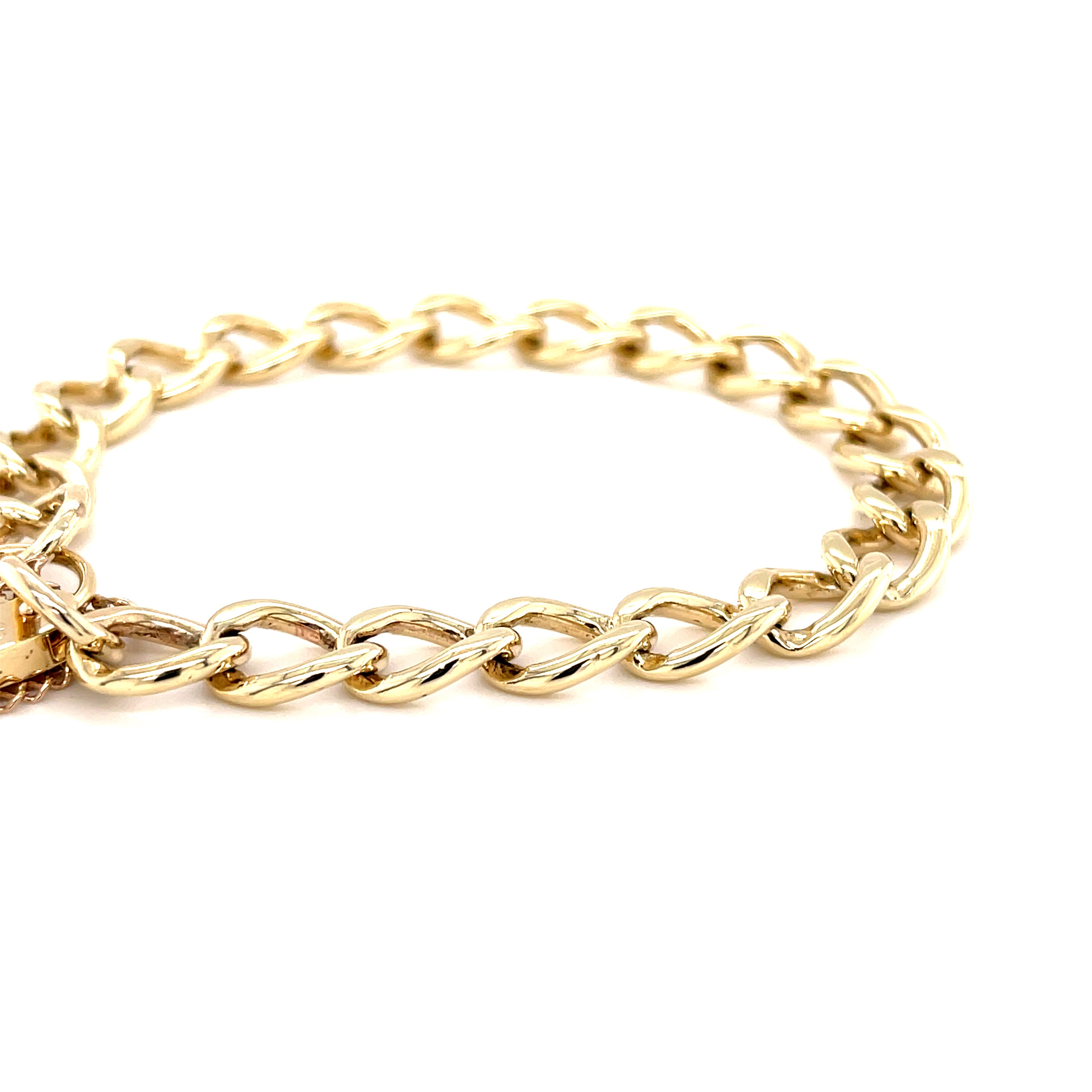 9ct Yellow Gold 7" Traditional Charm Bracelet - 20.00g SOLD
