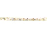 9ct Yellow Gold 7.5"/18.75cm Rectangular Link Bracelet - 10.39g
