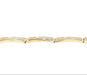 9ct Yellow Gold 7.5"/18.75cm Rectangular Link Bracelet - 10.39g