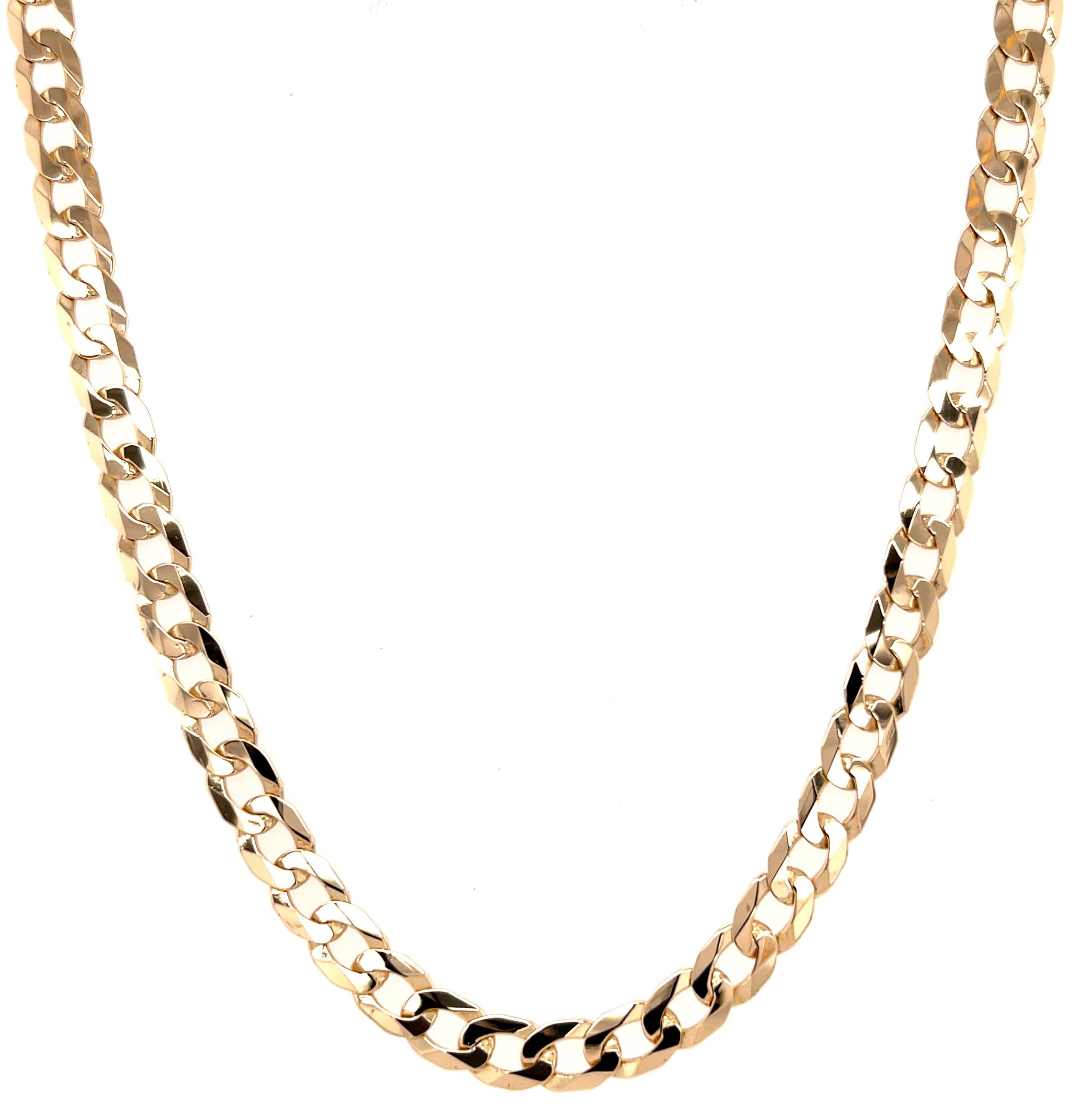 9ct Yellow Gold 20" Curb Link Chain - 14.80g SOLD