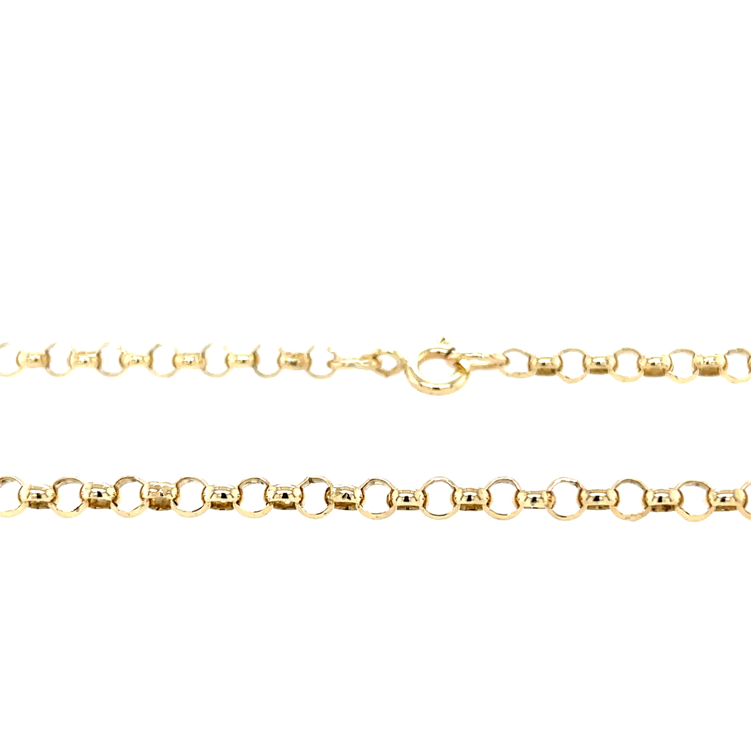 9ct Yellow Gold Round Link 24" Belcher Chain - 11.30g SOLD