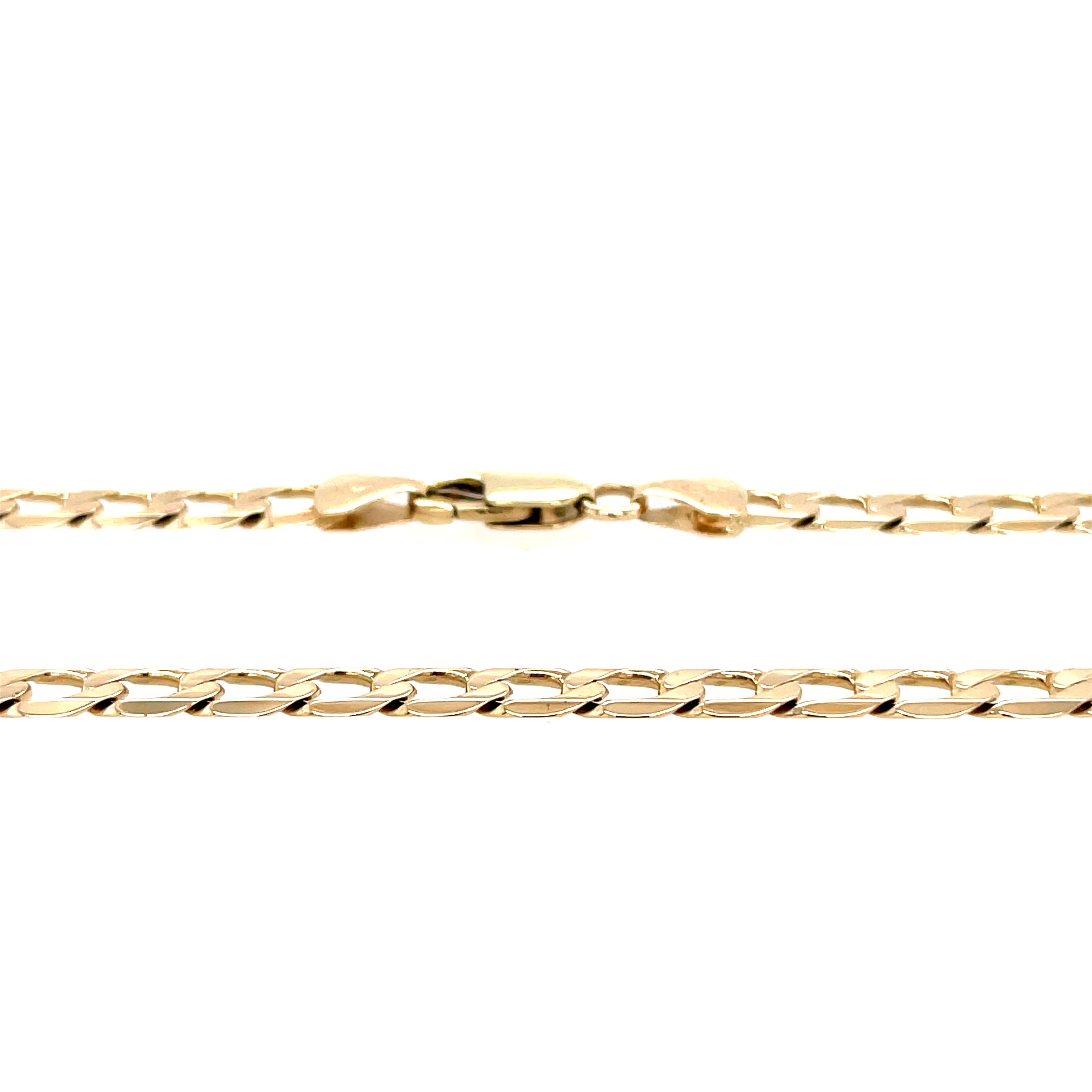 9ct Yellow Gold 21" Curb Link Chain - 14.70g SOLD
