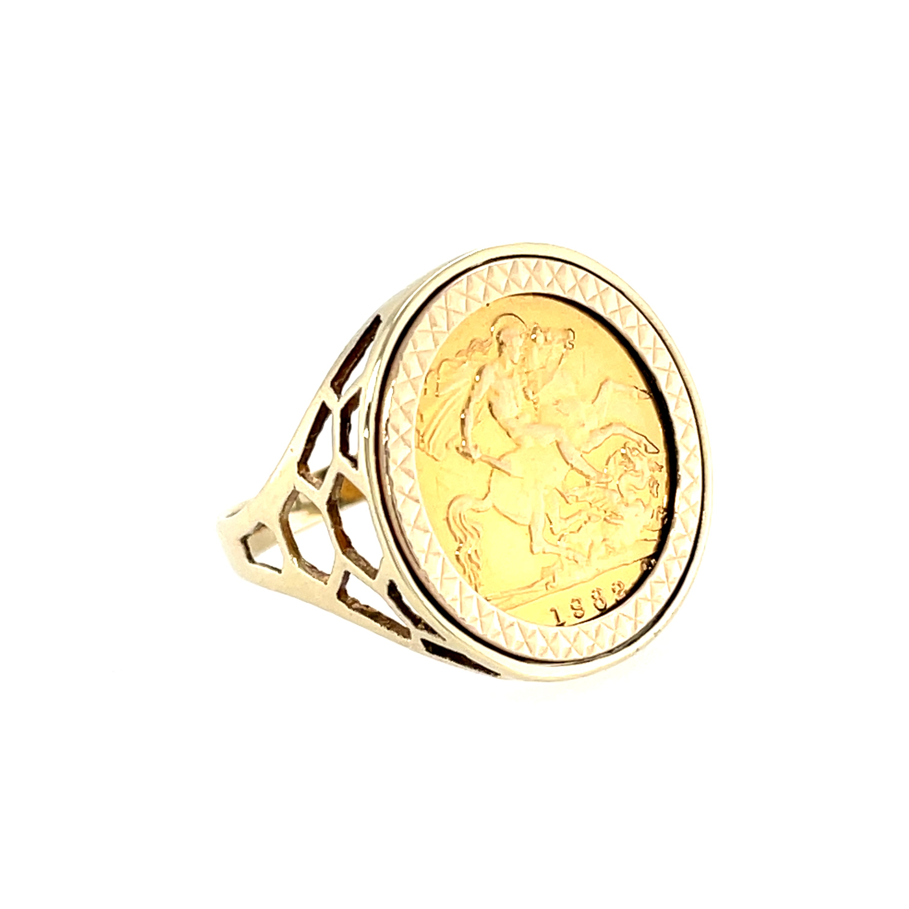Buy Half Sovereign Ring, 1905. Size S Online in India - Etsy