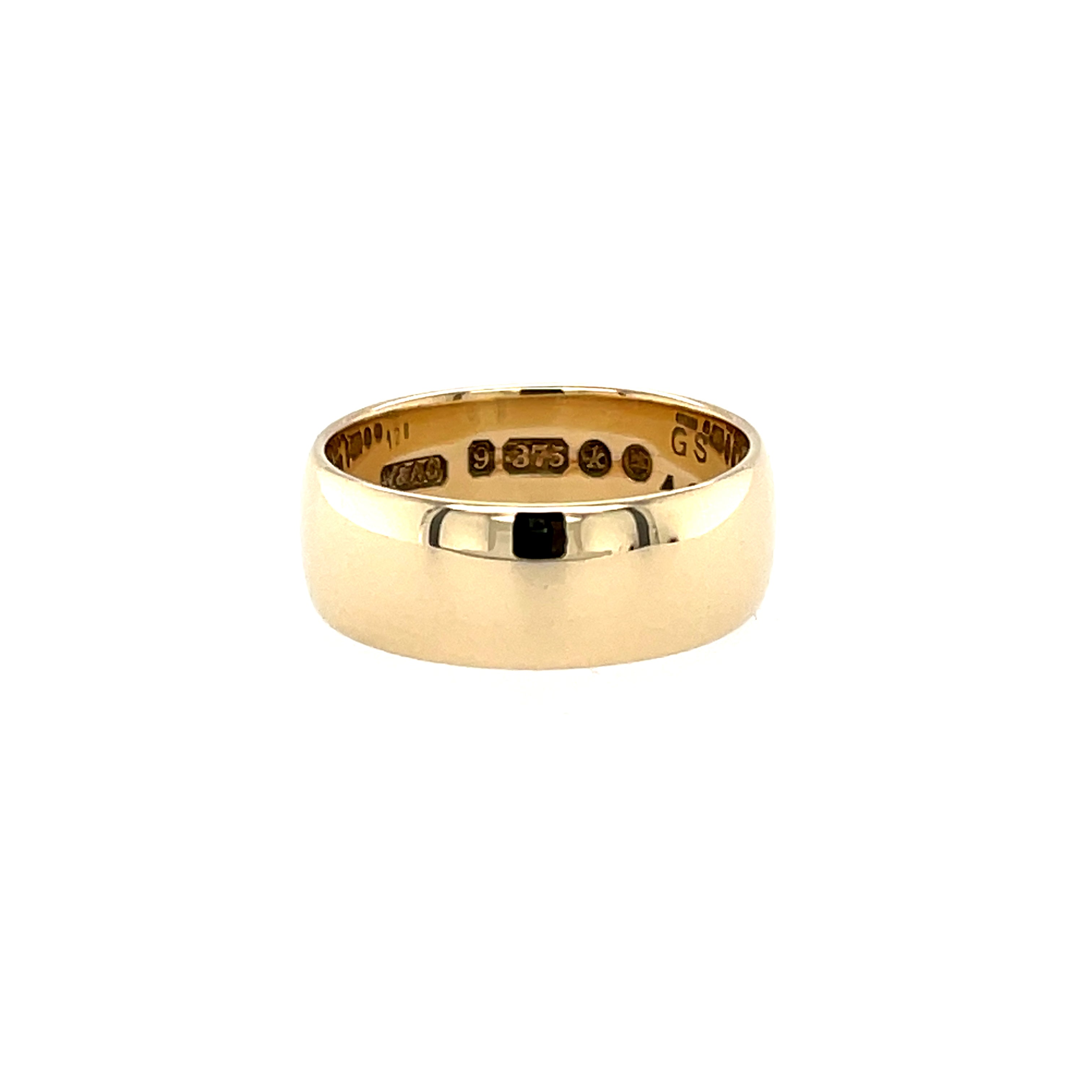 Vintage 9ct Yellow Gold 7mm Plain Wedding Band - London 1965 SOLD