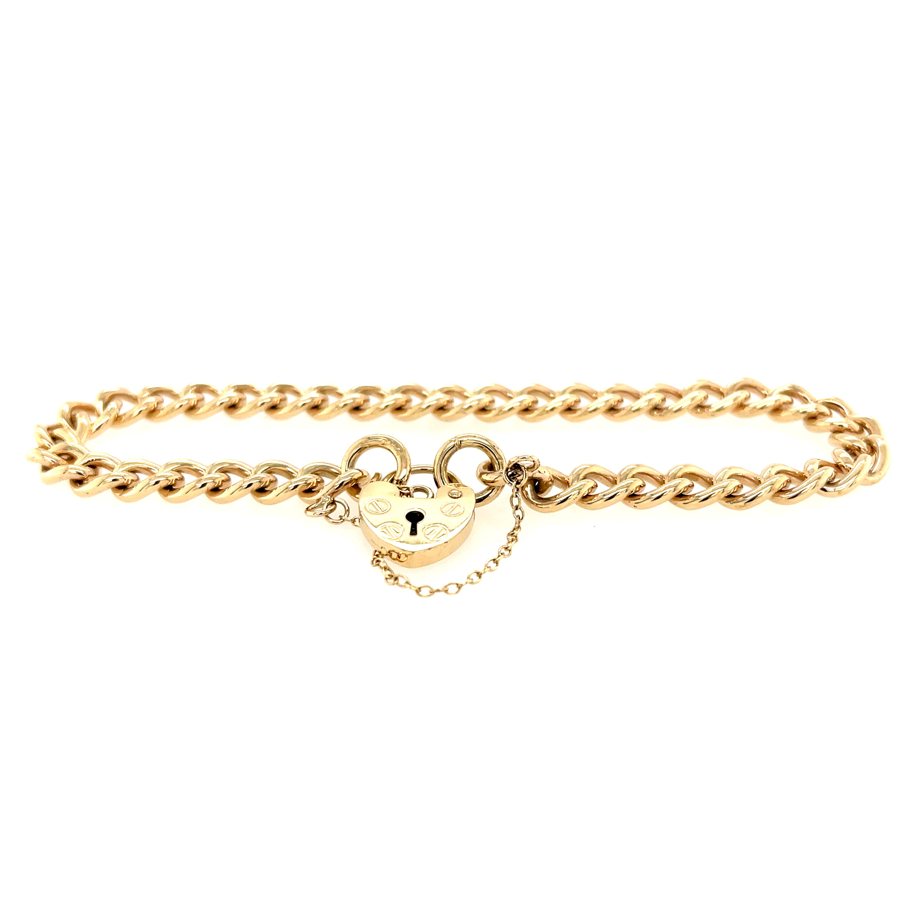 9ct Yellow Gold 7" Traditional Charm Bracelet - 16.70g SOLD
