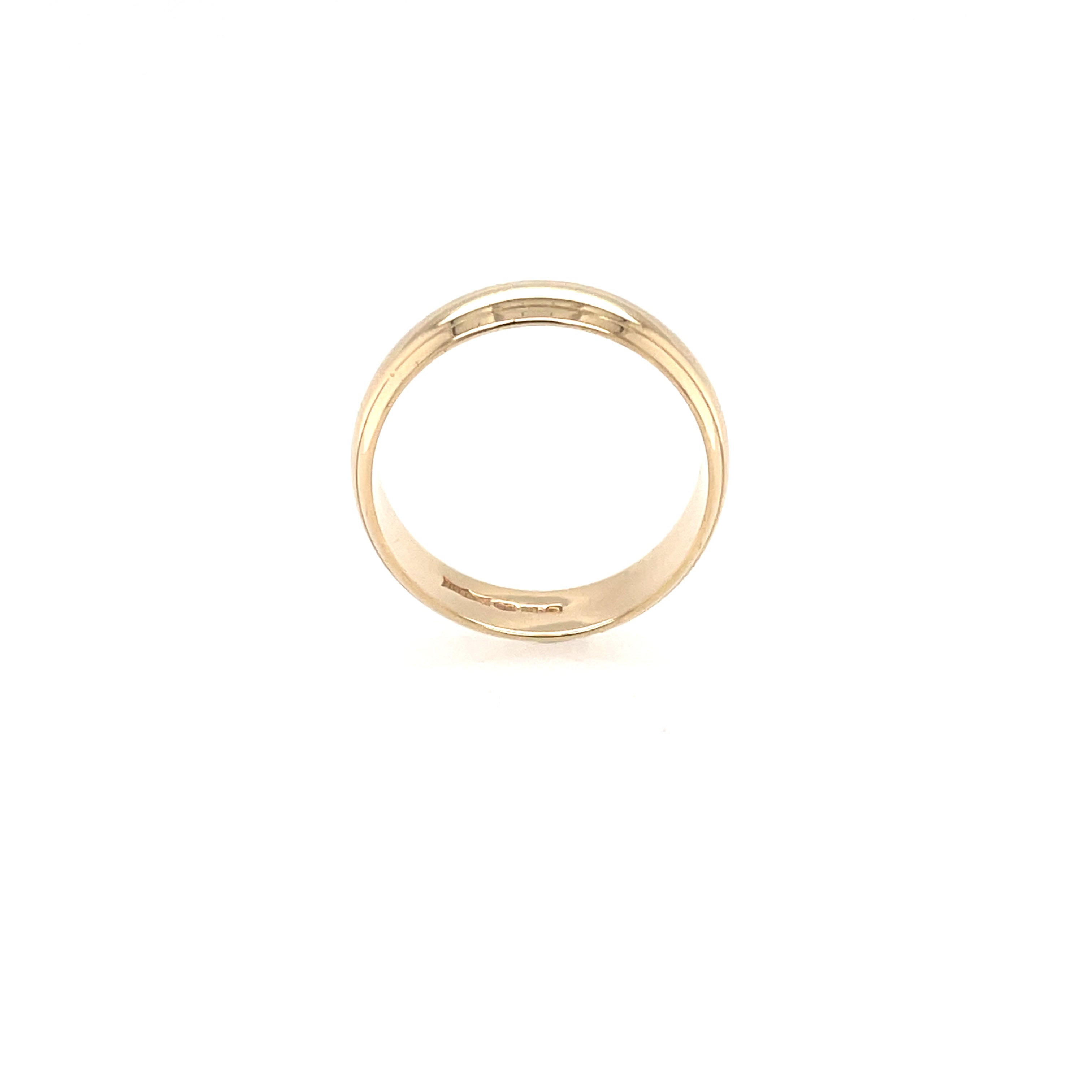 9ct Yellow Gold 5mm Wedding Band - Size L