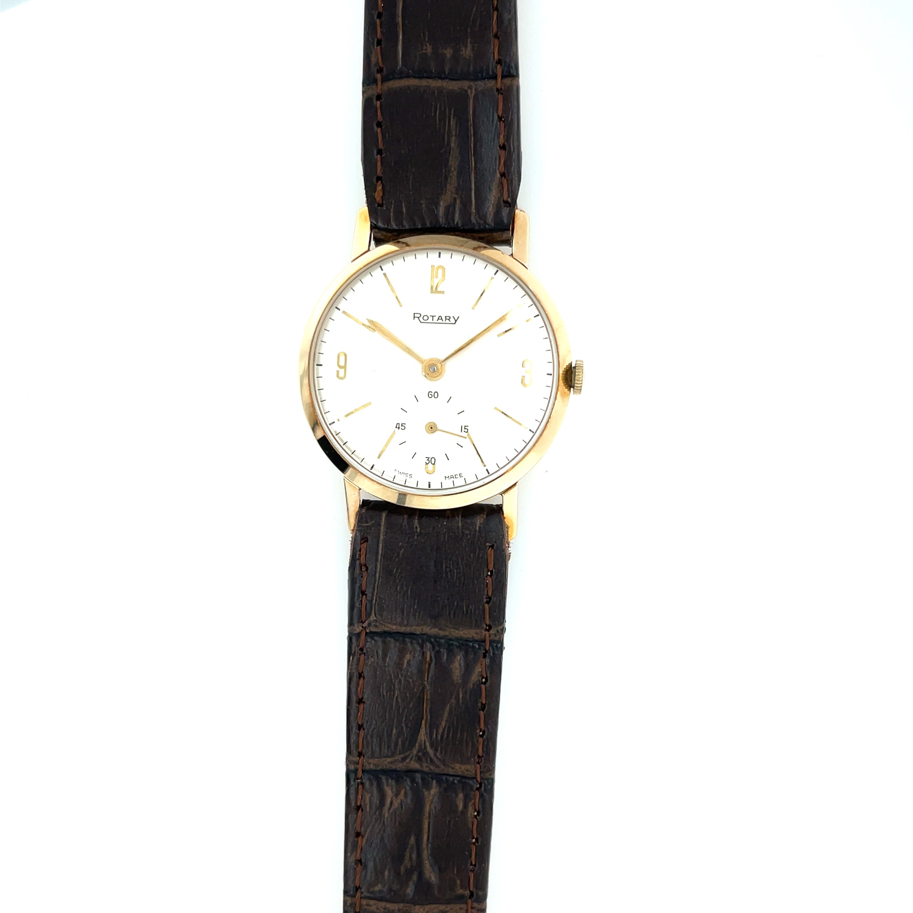 ROTARY 9ct Yellow Gold Vintage Watch Calibre 435 circa 1958 SOLD