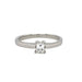 Platinum 0.26ct Emerald Cut Diamond Solitaire Engagement Ring Certified F VS