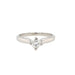 Platinum 0.34ct Princess Cut Diamond Solitaire Engagement Ring Certified H VVS